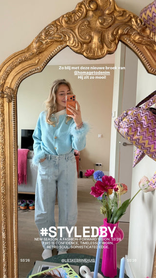 Barrel Jeans With Pleats