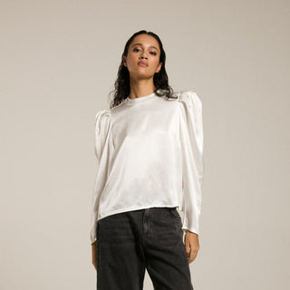 Top With Puffy Sleeves