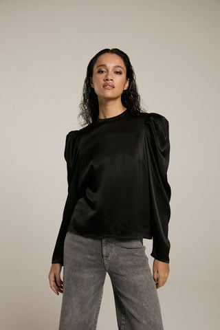 Top With Puffy Sleeves