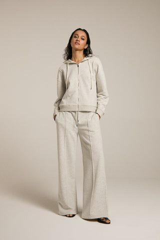 Wide Leg Jogging Pants With Pintuck
