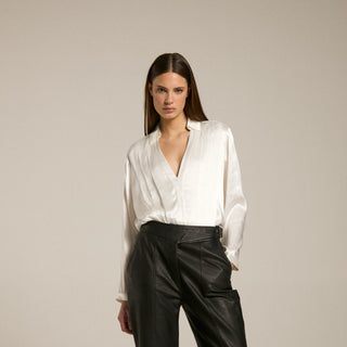 Blouse With Pleated Detail
