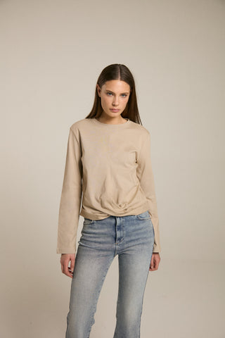 Longsleeve Tee with Knot Detail