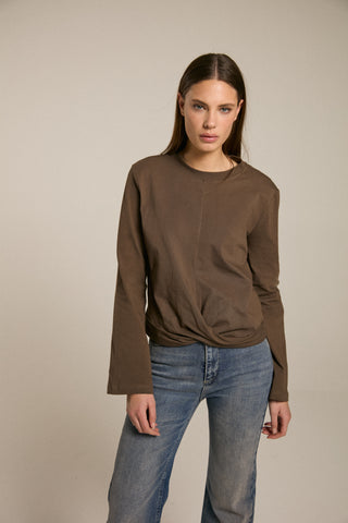 Longsleeve Tee with Knot Detail