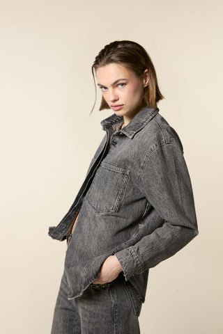 Oversized Jacket With Studs