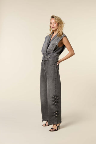 Waistcoat With Belt and Studs