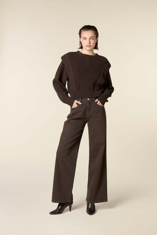 Cooper - Colored Mid Waist Slouchy Wide Leg Jeans