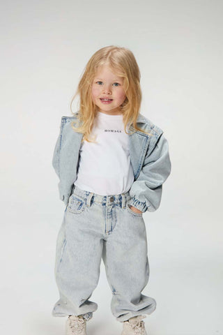 Logo Tee with Shoulder Details