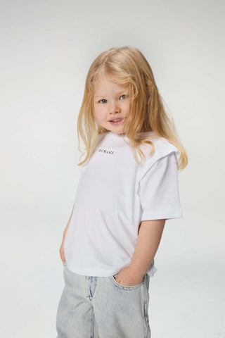 Logo Tee with Shoulder Details