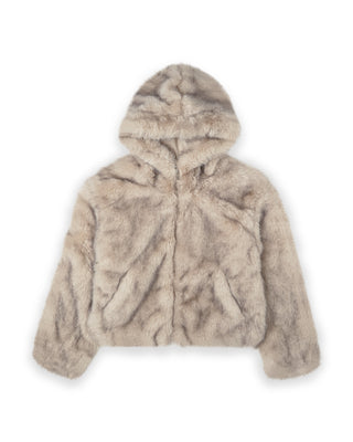 Fur Jacket with Hood