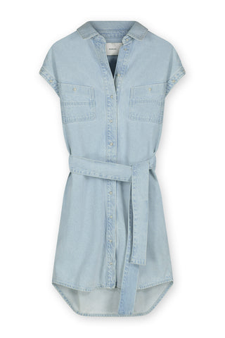 Shirt Dress With Detachable Sleeves