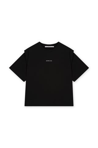 Logo Tee With Shoulder Detail