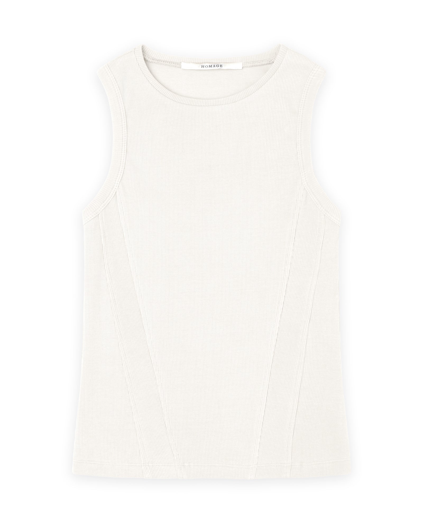 Detailed Sleeveless Rib Top – homagetodenim