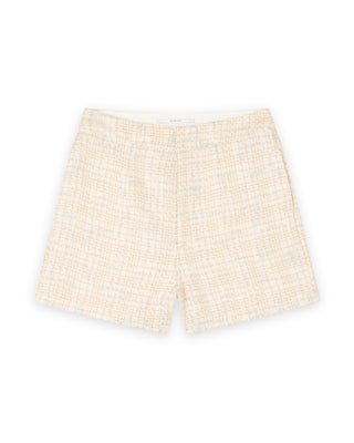 Tweed Short With Welt Pockets