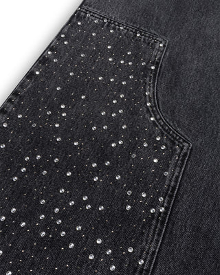 Palazzo Jeans With Strass