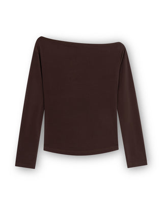 Off Shoulder Top With Pleats