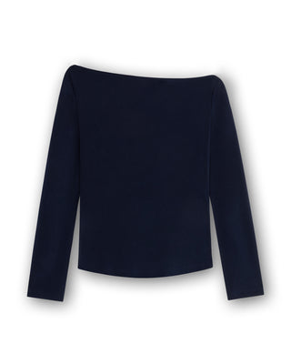 Off Shoulder Top With Pleats
