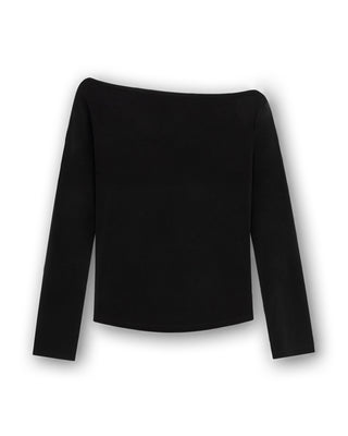 Off Shoulder Top With Pleats