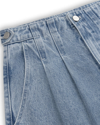 Tailored Pleated Jeans