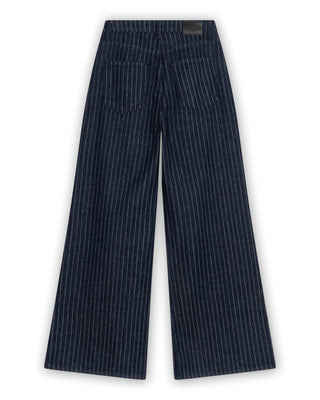 Palazzo Jeans With Pinstripe