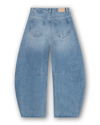Jimi - Mid Waist Barrel Jeans With Darts