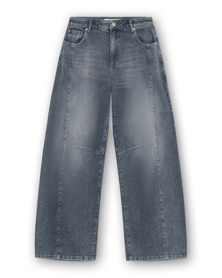 Bowie - Extra Wide Barrel Jeans With Cutseams