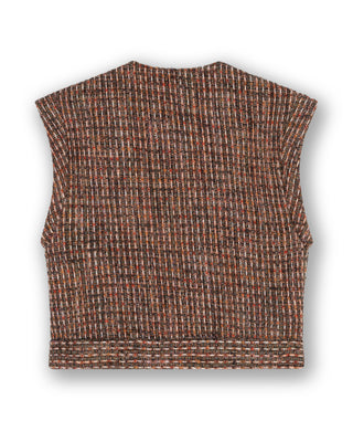 Fitted Tweed Vest