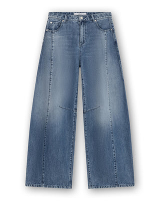 Bowie - Extra Wide Barrel Jeans With Cutseams
