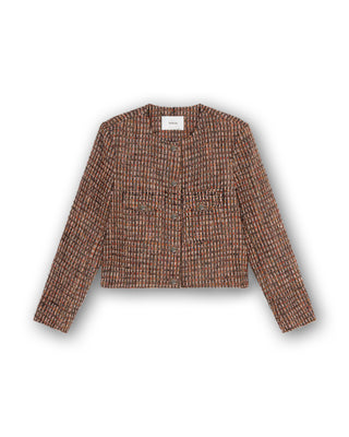 Cropped Tailored Tweed Jacket