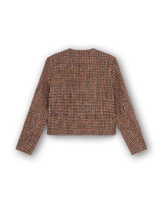 Cropped Tailored Tweed Jacket