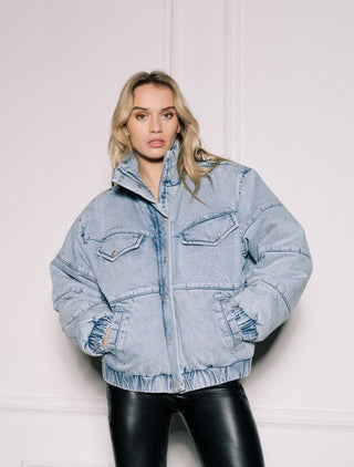 Padded Denim Jacket