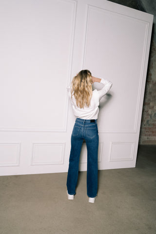 Poplin Blouse With Shoulder Detail
