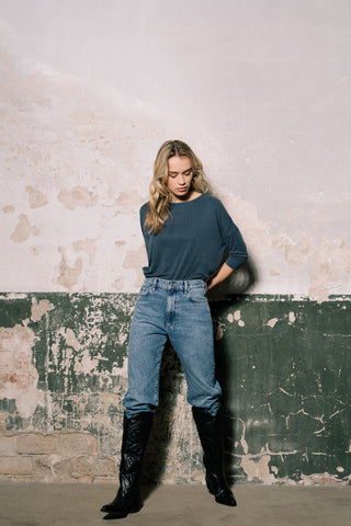 Stevie - Mid Waist Boyfriend Jeans