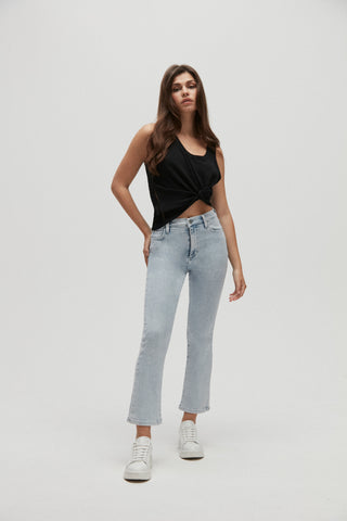 Debbie - Cropped Flared Jeans