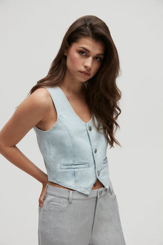 Tailored Denim Gilet