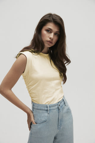 Cropped Top With Gathering