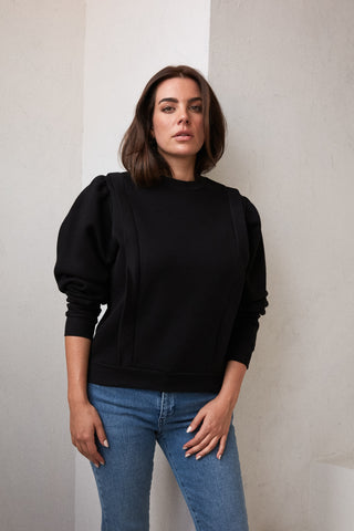 Sweater With Ribbed Detailing