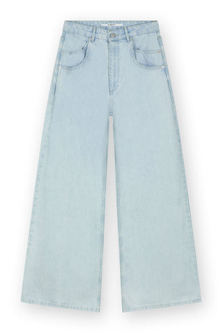 Straight Jeans With Back Slits