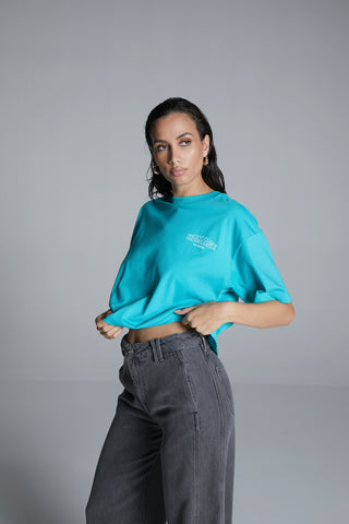 Oversized Tee With Chest Print