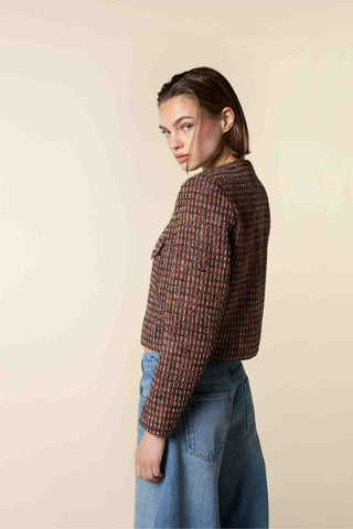 Cropped Tailored Tweed Jacket