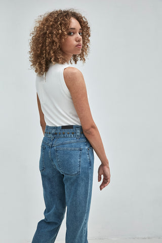 Retro Inspired Jeans With Studs