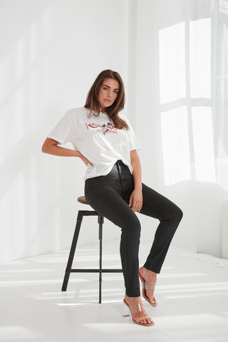 Coated Skinny Jeans