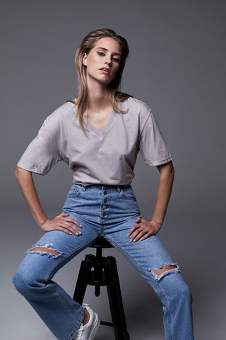 Flared Jeans With Buttons