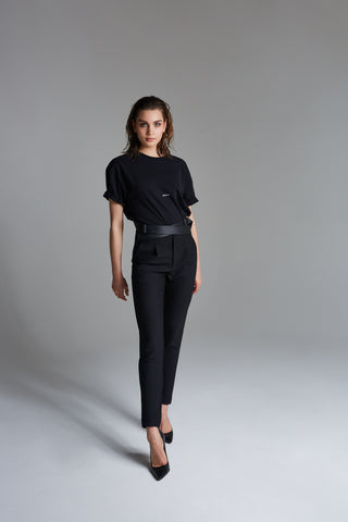 Tailored Belted Pants